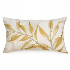 Rect cushion with yellow foliage