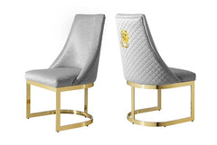 ELEGANZO Black Velvet Dining Chair