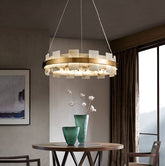 MARBELLE Luxury Gold Spanish Marble LED Chandelier