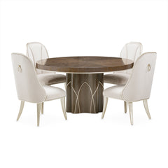 Villa Cherie Hazelnut Round Dining Table