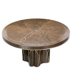 Villa Cherie Hazelnut Round Dining Table