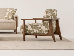 QUATTRO Contemporary Fabric Sofa with adjustible back