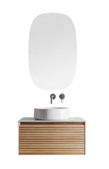 Mod Vani Wood Wall Mount Bathroom Vanity Set