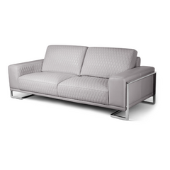 Mia Bella MiaBella Gianna Sofa L.Gray Stainless Steel