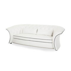 Mia Bella Molisa Leather Sofa