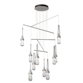 Link 10-Light Clear Glass Mobile Pendant Chandelier