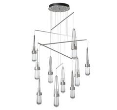 Link 10-Light Clear Glass Mobile Pendant Chandelier