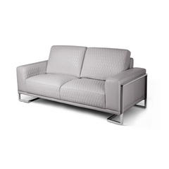 Mia Bella MiaBella Gianna Sofa L.Gray Stainless Steel