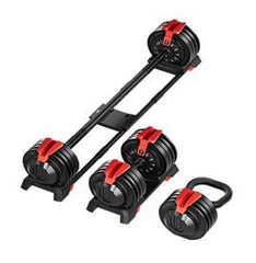 Adjustable Dumbbell Barbell Kettlebell Combination