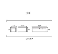 Golden Settee Luxury Leatherette Sofa Set