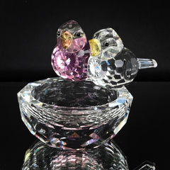 PINK CRYSTAL BIRD Figurine Decoration