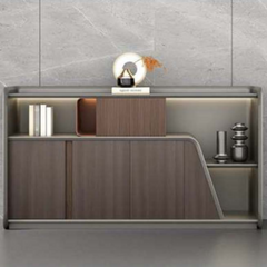 FYNTE Office Display Credenza with LED