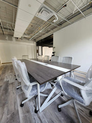 AshTech Modern Rectangular Conference Table