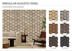 HIVE Hexagon Wood Veneer 3D Acoustic Wall Panel