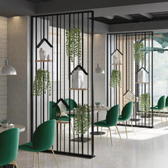 Birdhouse Black Partition Screen Divider - Northern Interiors