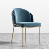 Angelo Blue Modern Fabric Dining Chair