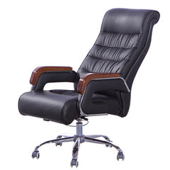 Executive Black Leather Office Chair