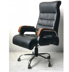 Executive Black Leather Office Chair