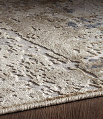 Charisma Muted Grey Ivory Distressed Abstract Rug - Northern Interiors