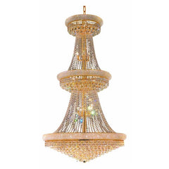 Classic Crystal Chandelier for high ceilings - Northern Interiors