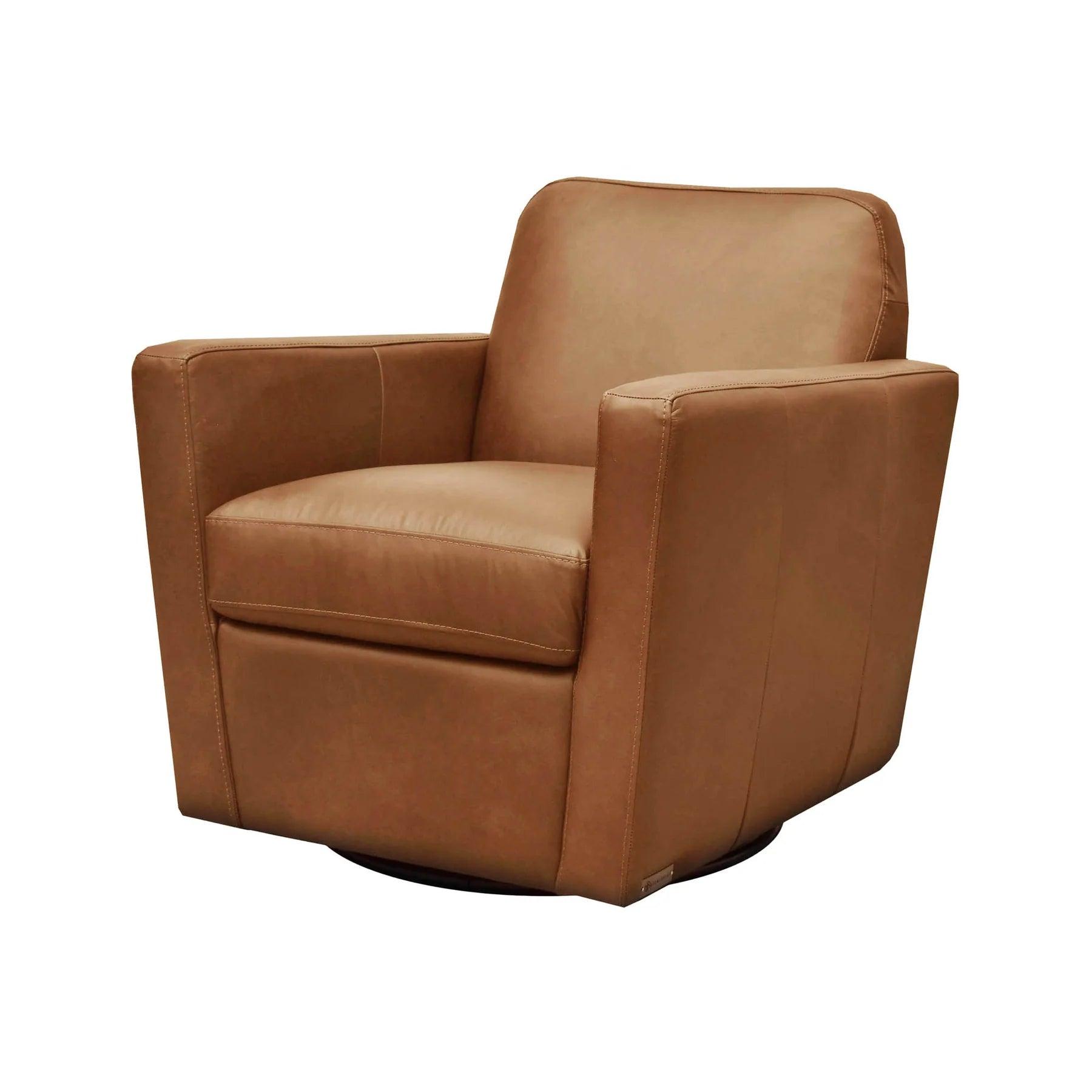 Cooper Swivel Club Chair - Cognac - Northern Interiors