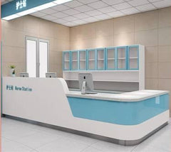 Customizable Modern L shape Reception Desk - Northern Interiors