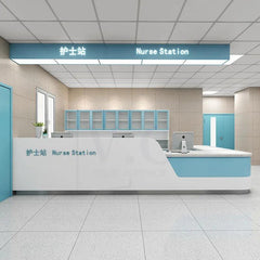Customizable Modern L shape Reception Desk - Northern Interiors