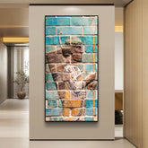 Achaemenid Persian Archer Porcelin Crystal Wall Art