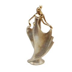Dancing Couple Gold Sparkle Statue Decor - Northern Interiors