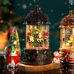 Carousel Snow Dome Lantern Musical Box Chrismas Decor
