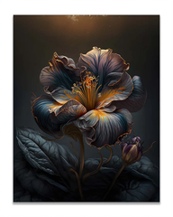 Dark Flower Canvas Art