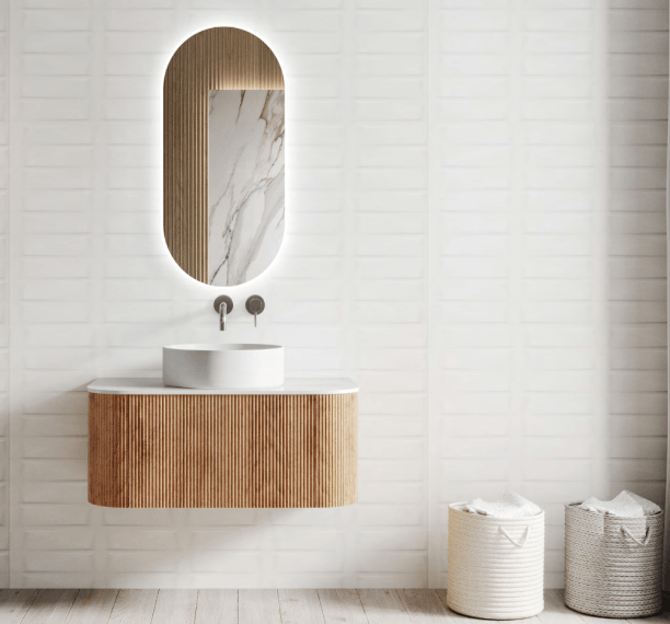 Wooden bathroom vanity online set