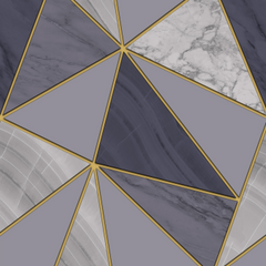 Triangle Geometric Suede Textured Wallpaper