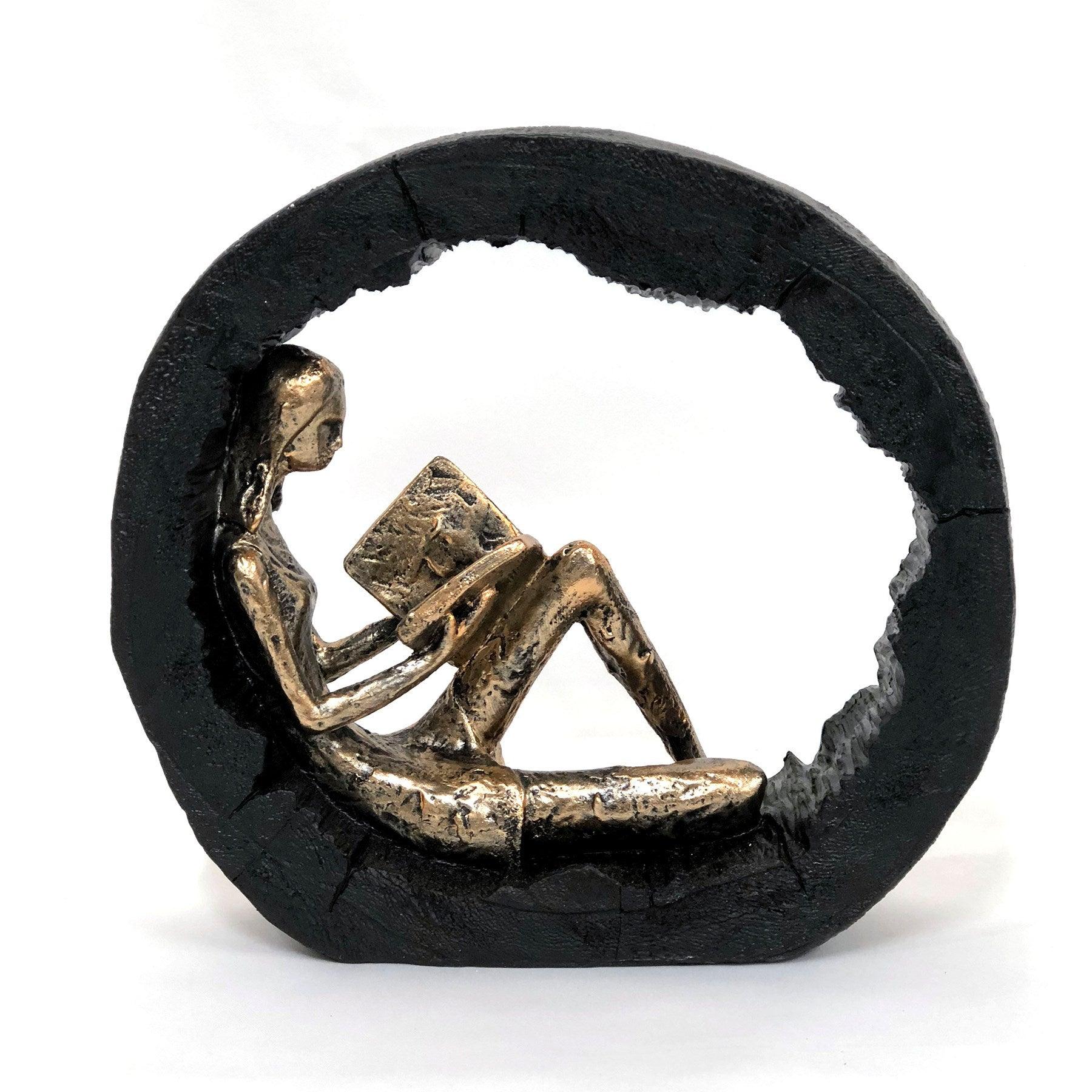 Girl Reading Table Decor - Northern Interiors