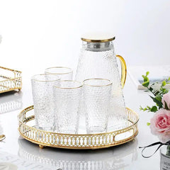 Gold Stainless Steel Mirrored Round Tray - Northern Interiors