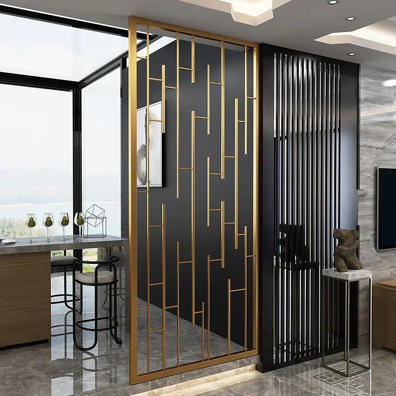 Golden Maze Stainless Steel Partition Screen Divider - Northern Interiors