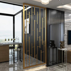 Golden Maze Stainless Steel Partition Screen Divider - Northern Interiors