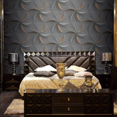 Golden Star Geometric Waterproof Wallpaper - Northern Interiors