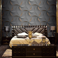 Golden Star Geometric Waterproof Wallpaper - Northern Interiors