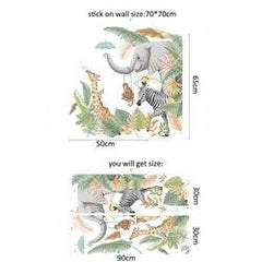Jungle Wall Stickers for kids room unisex - Northern Interiors