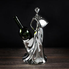 Lady in Gown Wine Bottle Holder Decor - Northern Interiors