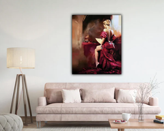 Red Dress Canvas Art