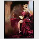 Red Dress Canvas Art