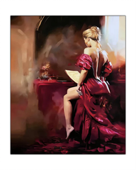 Red Dress Canvas Art