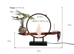 LED Garden of Peace Buddha Incense Burner Table Lamp - Northern Interiors