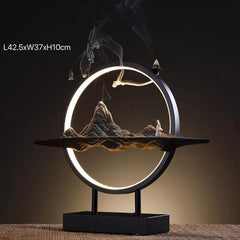 LED Misty Mountain Incense Burner Table Lamp - Northern Interiors