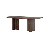 Linea Burnt Oak Dining Table - Northern Interiors