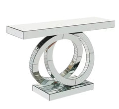 LOOPED Silver Mirror Console