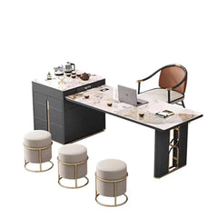 Luxury Executive President Marble Top Desk - Northern Interiors