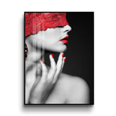 Masquerade Selective Color Crystal Porcelain Framed Print Wall Art - Northern Interiors